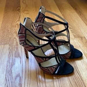 Woven style cage sandals